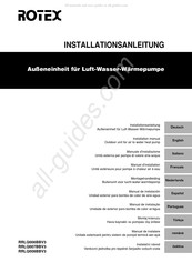 Rotex RRLQ007BBV3 Installationsanleitung