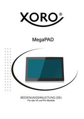 Xoro MegaPAD 1564 Pro Bedienungsanleitung