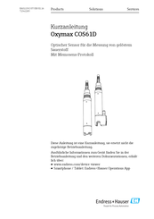 Endress+Hauser Oxymax COS61D Kurzanleitung