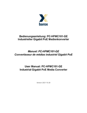 Barox PC-HPMC101-GE Bedienungsanleitung