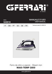 G3 Ferrari SL-6006-28 Benutzerhandbuch