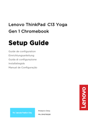 Lenovo ThinkPad C13 Yoga Gen 1 Chromebook Einrichtungsanleitung