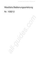 Westfalia 80 36 37 Bedienungsanleitung