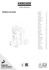 Kärcher IVC 60/12-1 Ec H Z22 Bedienungsanleitung