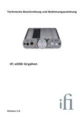 ifi xDSD Gryphon Technische Beschreibung Und Bedienungsanleitung