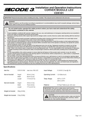 Code 3 CD5101CRB Installations- Und Bedienungsanleitung