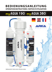 ARKA Aquatics myAqua 380 Bedienungsanleitung