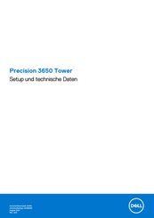 Dell Precision 3650 Tower Einrichtung Und Technische Daten