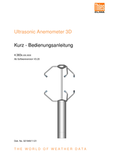 Thies CLIMA Ultrasonic Anemometer 3D Kurzbedienungsanleitung