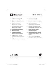 EINHELL TE-CS 18/150 Li Originalbetriebsanleitung