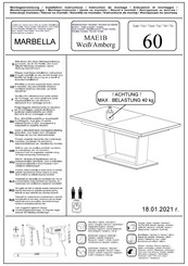 MCA furniture MARBELLA MAE1B 60 Montageanleitung