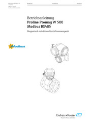 Endress+Hauser Proline Promag P 300 Modbus RS485 Betriebsanleitung