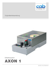 CAB AXON 1 Originalbetriebsanleitung
