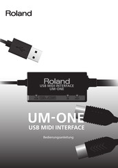 Roland UM-ONE Bedienungsanleitung