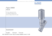 bürkert 2060 Schnellstartanleitung