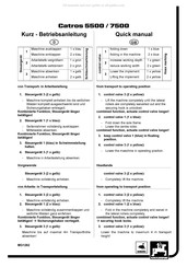 Amazone Catros 5500 Kurz- Betriebsanleitung