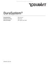 Duravit DuraSystem WD4001 000 000 Montageanleitung