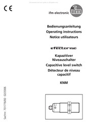 IFM Electronic efector150 KNM Serie Bedienungsanleitung