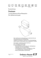 Endress+Hauser Dosimass Kurzanleitung