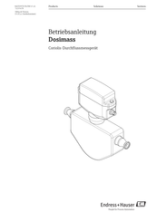 Endress+Hauser Dosimass Modbus RS485 Betriebsanleitung
