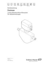 Endress+Hauser Dosimass Betriebsanleitung