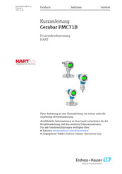 Endress+Hauser Cerabar PMC71B Kurzanleitung