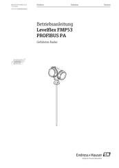 Endress+Hauser Levelflex FMP53 PROFIBUS PA Betriebsanleitung