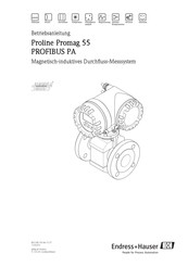 Endress+Hauser Proline Promag 55 PROFIBUS PA Betriebsanleitung