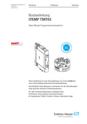 Endress+Hauser iTEMP TMT82 Kurzanleitung