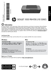 HP Deskjet 1000 J110 Serie Kurzanleitung