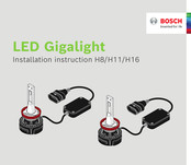 Bosch LED Gigalight H8 Installationsanleitung
