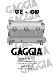 Gaggia Gd 2 GR Gebrauchsanweisung
