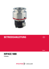 Pfeiffer Vacuum HIPACE 1800 Betriebsanleitung