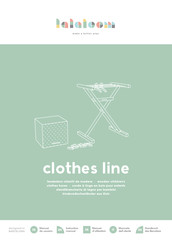 lalaloom clothes line Handbuch Des Benutzers