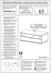 Mca Furniture MARBELLA MAE1B 65 Montageanweisung