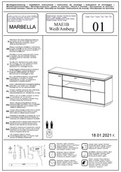 Mca Furniture MARBELLA MAE1B 01 Montageanweisung