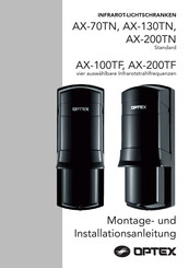 Optex AX-100TF Montage-Und Installationsanleitung