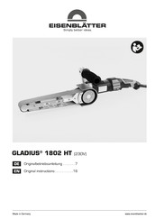eisenblatter GLADIUS 1802 HT Originalbetriebsanleitung