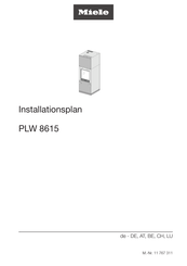 Miele PLW 8615 EL Installationsplan