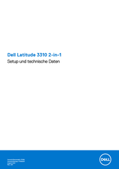Dell Latitude 3310 2-in-1 Einrichtung Und Technische Daten