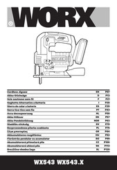 Worx WX543-Serie Originalbetriebsanleitung