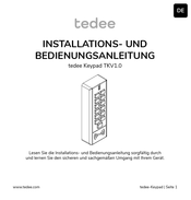 Tedee TKV1.0 Installations- Und Bedienungsanleitung