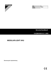 Daikin MODULAR-LIGHT AHU Benutzerhandbuch