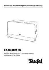 Teufel BOOMSTER XL Technische Beschreibung Und Bedienungsanleitung