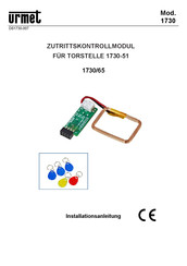 urmet 1730 Installationsanleitung