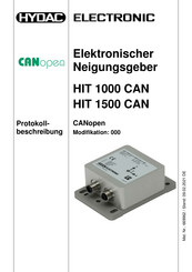 HYDAC ELECTRONIC HIT 1500 CAN Bedienungsanleitung