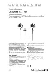 Endress+Hauser Omnigrad S TMT142R Technische Information