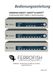 Ferrofish VERTO32 Bedienungsanleitung