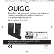 Quigg RCR DP1 3711-A IP44 FR 3726 Bedienungsanleitung