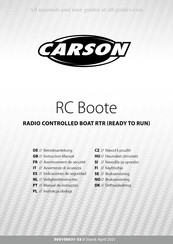 Carson RC Boote Betriebsanleitung